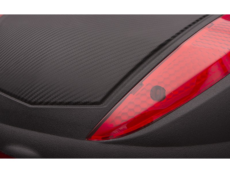 Case Moretti MR-707, 30l, black, red reflector
