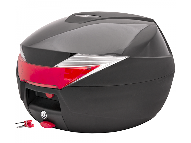 Case Moretti MR-713, 30l, black, red reflector