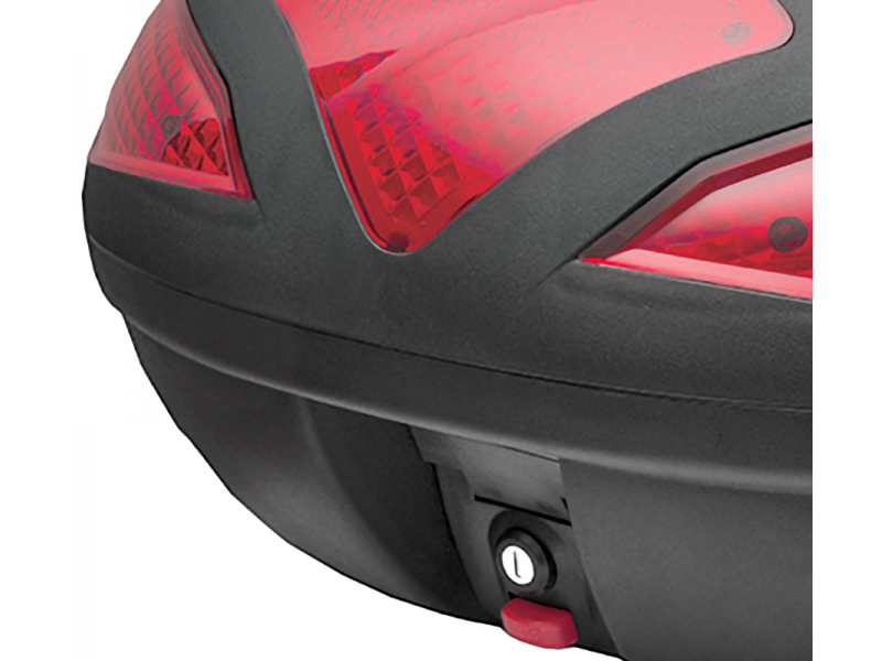 Case Moretti MR-709, 43l, black, red reflector