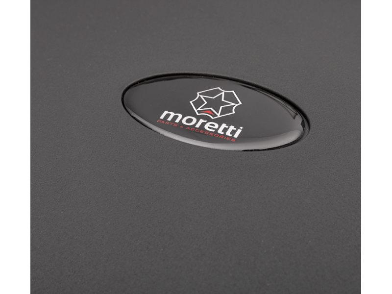 Case Moretti MR-709, 43l, black, red reflector