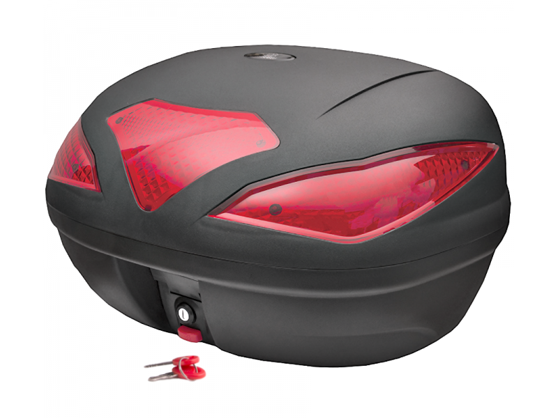 Case Moretti MR-709, 43l, black, red reflector