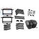 Side cases Moretti MR-B66, 23l, black, red reflector Side cases Moretti MR-B66, 23l, black, red reflector