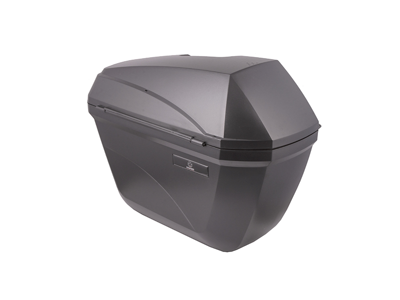 Side cases Moretti MR-B66, 23l, black, red reflector Side cases Moretti MR-B66, 23l, black, red reflector