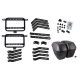Side cases Moretti MR-B66, 23l, black, red reflector Side cases Moretti MR-B66, 23l, black, red reflector