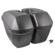 Side cases Moretti MR-B66, 23l, black, red reflector Side cases Moretti MR-B66, 23l, black, red reflector