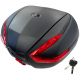 Top case Moretti, MR-888, 35l, black, red reflection