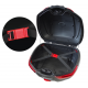 Top case Moretti, MR-898, 47l, black, red reflection