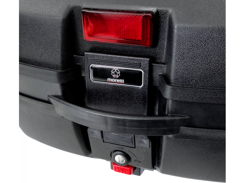 Top case Moretti, MR-688, 32l, black, red reflection Top case Moretti, MR-688, 32l, black, red reflection