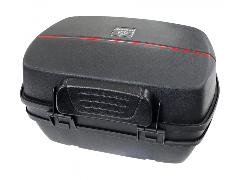 Top case Moretti, MR-688, 32l, black, red reflection Top case Moretti, MR-688, 32l, black, red reflection
