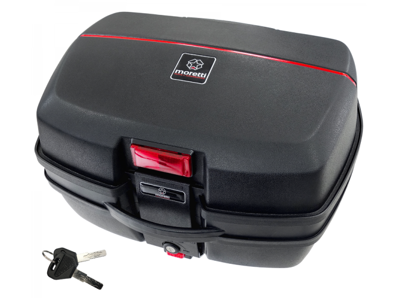Top case Moretti, MR-688, 32l, black, red reflection Top case Moretti, MR-688, 32l, black, red reflection