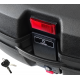 Top case Moretti, MR-698, 45l, black, red reflection