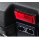 Top case Moretti, MR-698, 45l, black, red reflection