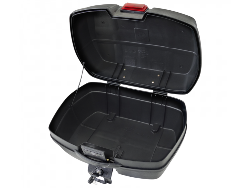 Top case Moretti, MR-698, 45l, black, red reflection