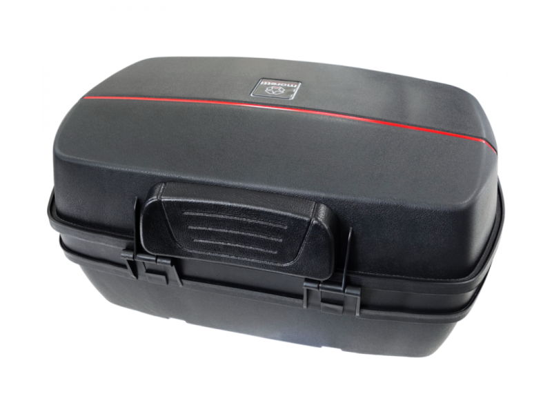 Top case Moretti, MR-698, 45l, black, red reflection