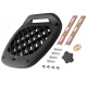 Case Moretti MR-807, 28 l, black, white reflector