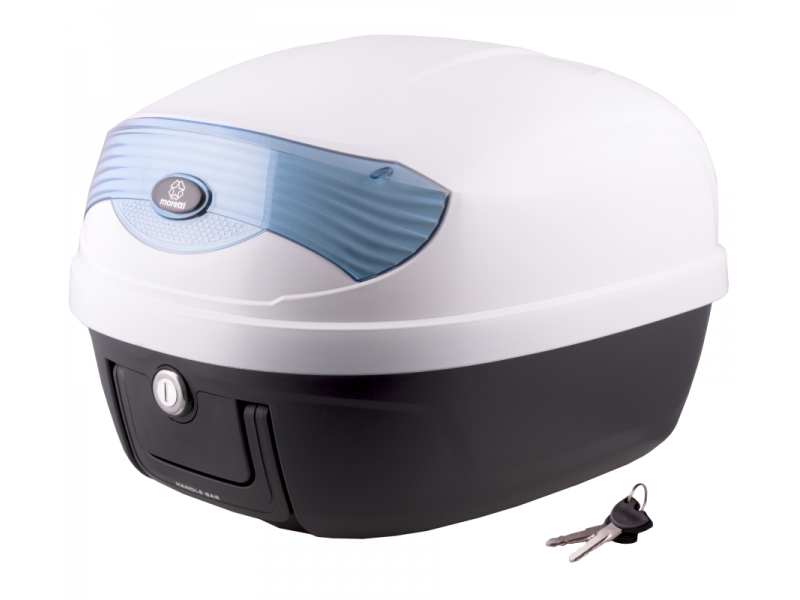 Case Moretti MR-808, 28 l, white, blue reflector