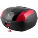 Case Moretti MR-889, 46 l, black gloss, red reflector