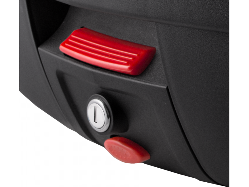 Case Moretti MR-889, 46 l, black, red reflector