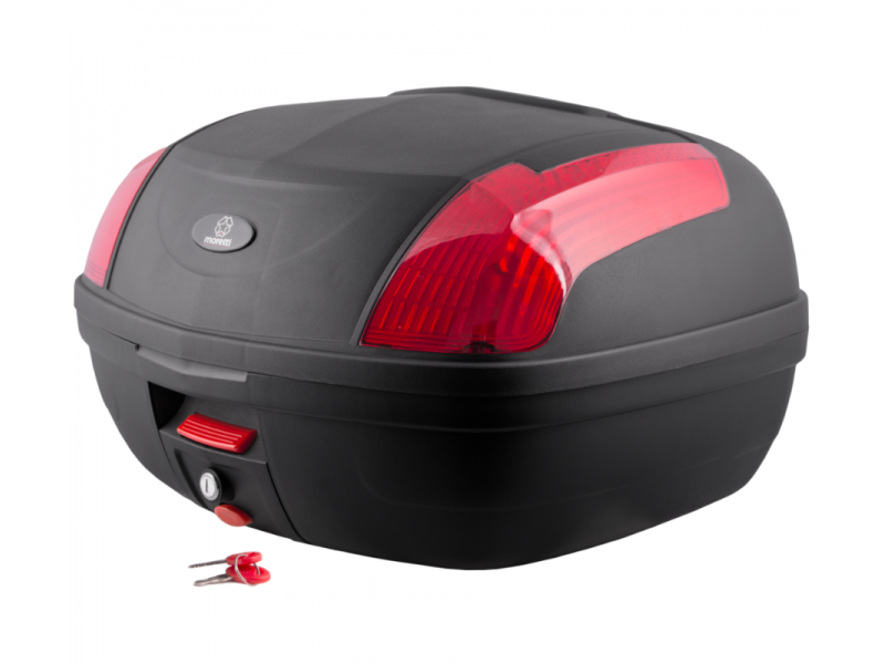Case Moretti MR-889, 46 l, black, red reflector