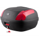 Case Moretti MR-889, 46 l, black, red reflector