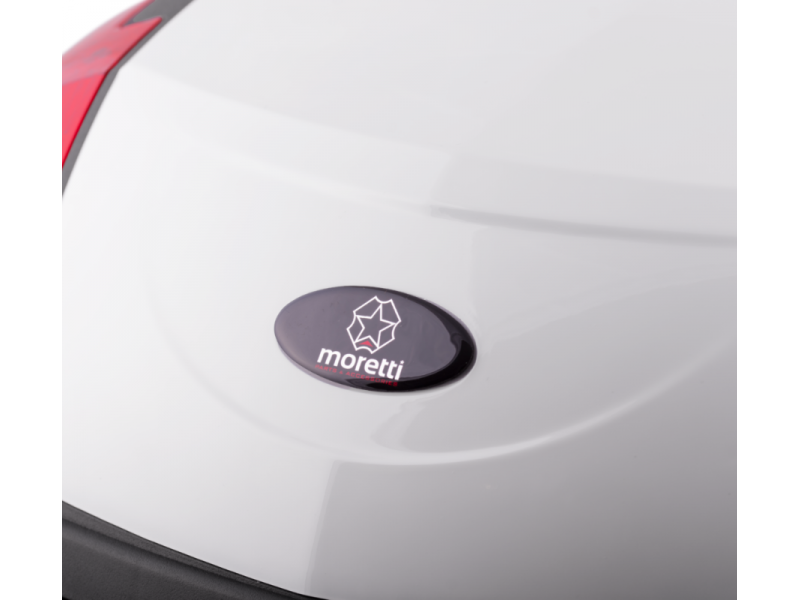 Case Moretti MR-889, 46 l, white, red reflector