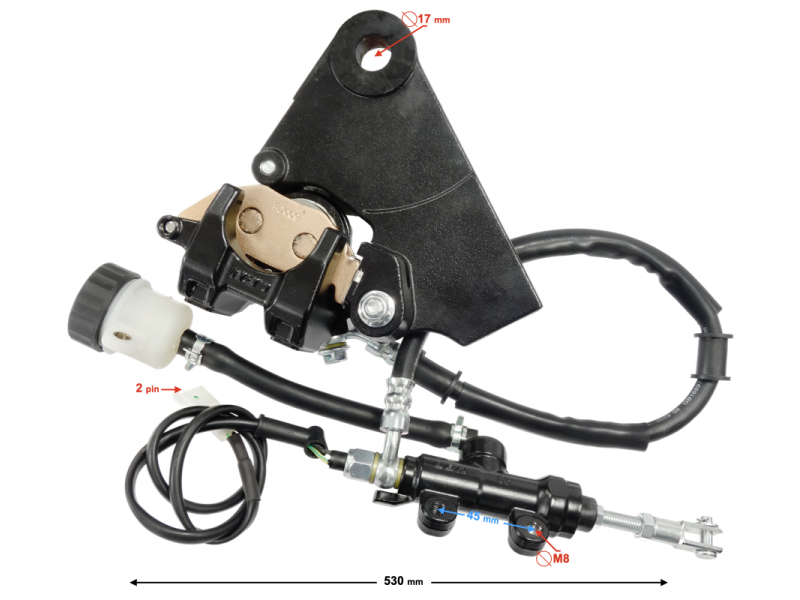 (WHOLESALE) Complete brake kit rear Naked 50