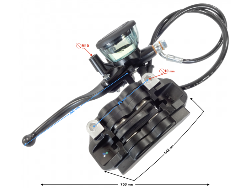 (WHOLESALE) Complete Brake Kit Front Naked 50