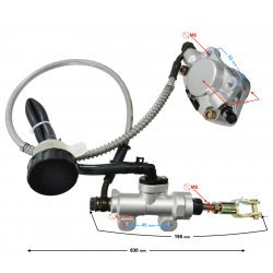 ATV250 Complete Rear Brake Kit