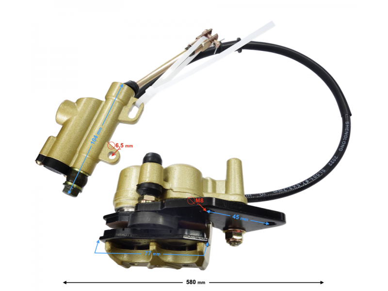 Complete rear brake kit Cross 125