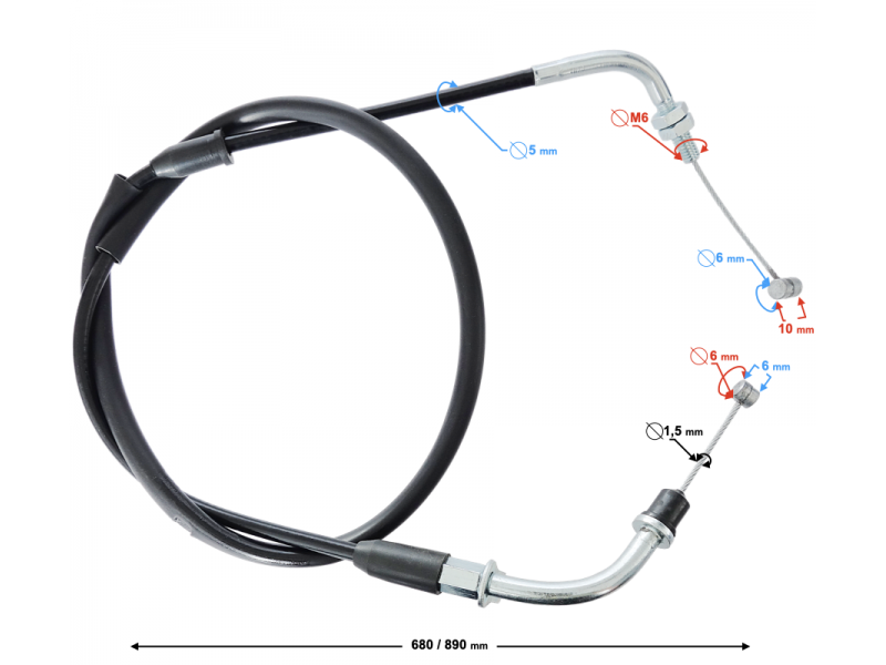 (WHOLESALE) Throttle Line Cafe Racer 50 (WHOLESALE) Throttle Line Cafe Racer 50