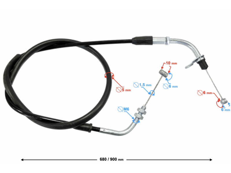 (WHOLESALE) Throttle Line Naked 50