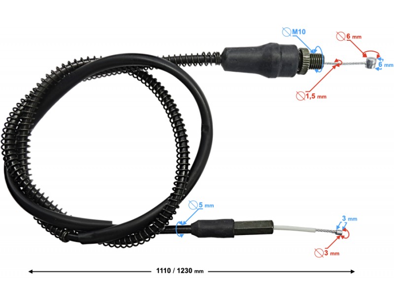 (WHOLESALE) Throttle Line for Hisun Tactic 550 (PJ000006103A2401)