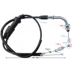 Gas cable + accelerator ATV 150 200 250