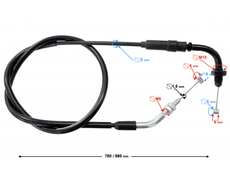 (WHOLESALE) Stratos 125 gas line