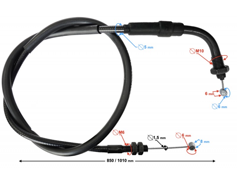 (WHOLESALE) Throttle Line VOGE 300AC (171210673-0001)