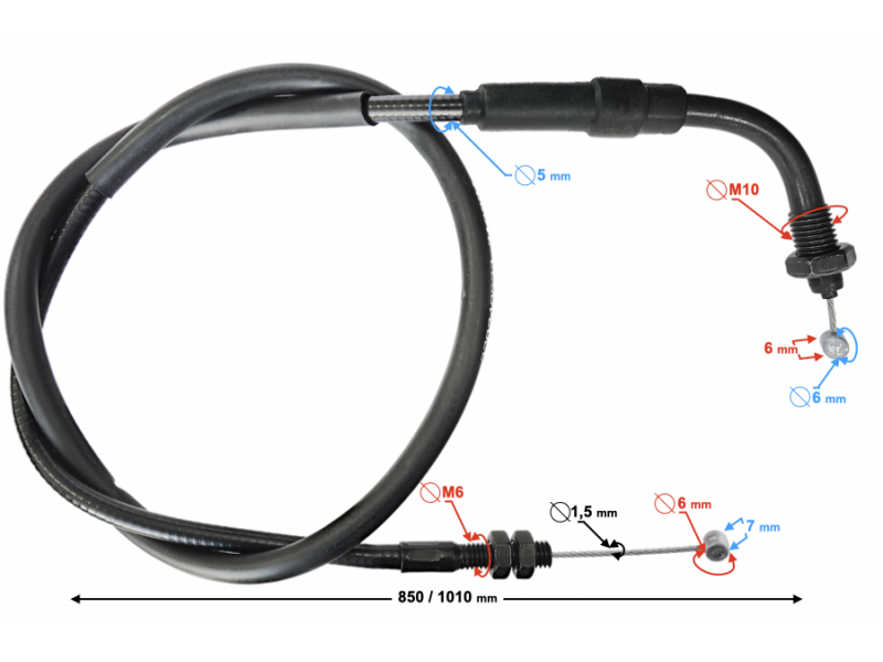(WHOLESALE) VOGE 300 Rally gas line (171210740-0001)