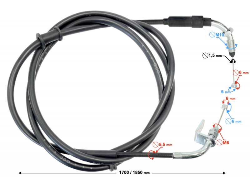 (WHOLESALE) Throttle start line VOGE SR125 (171210810-0001)
