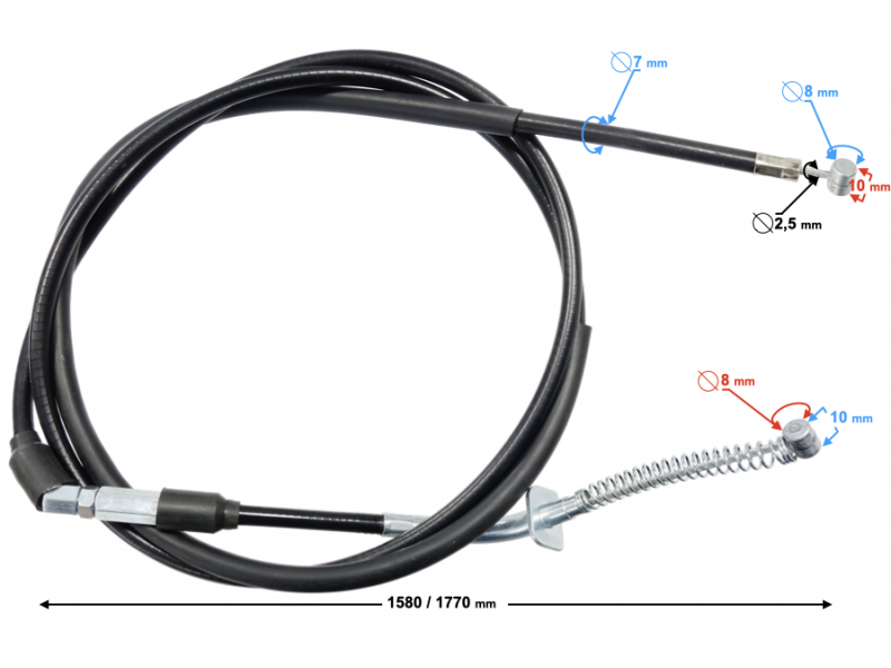 (WHOLESALE) ATV Road Hunter 200 Handbrake Cable