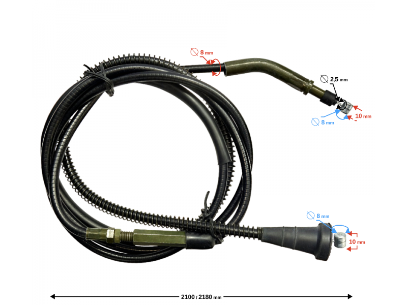(WHOLESALE) Rear Brake Cable for Hisun Tactic 550 (PJ000004323A0600)