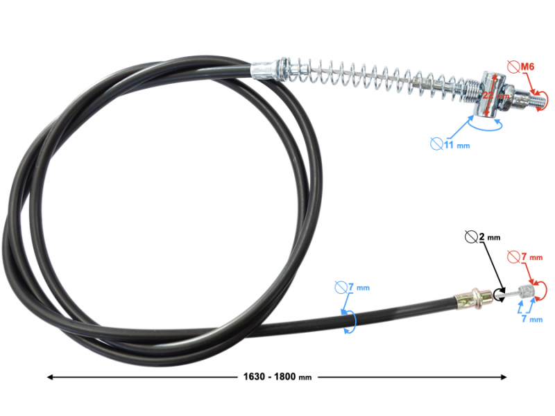 Rear Quatro brake cable