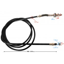Rear brake cable for scooter with GY6 210cm engine Rear brake cable for scooter with GY6 210cm engine