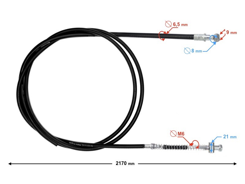 Rear brake cable for E-Max and Energy scooter