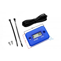Hour speedometer, blue