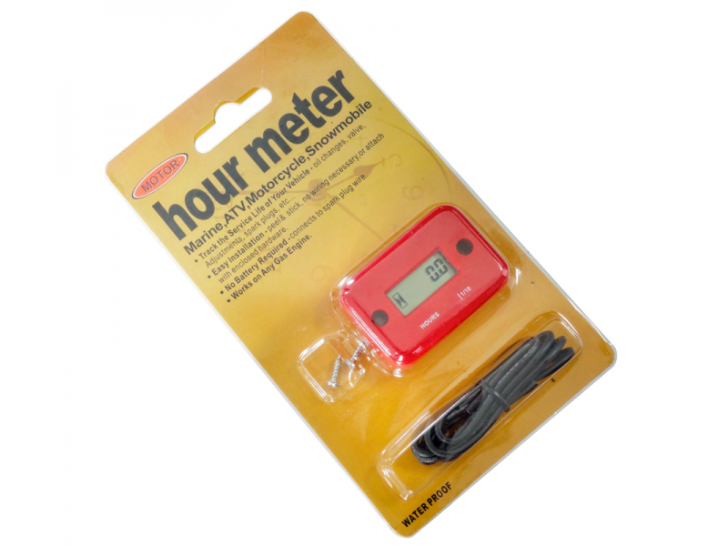hour speedometer, red