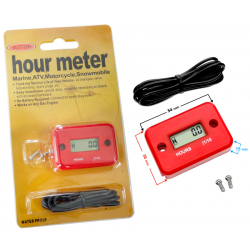 hour speedometer, red