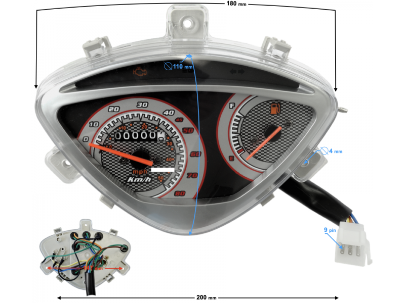 Speedometer Scalpel 50 E5