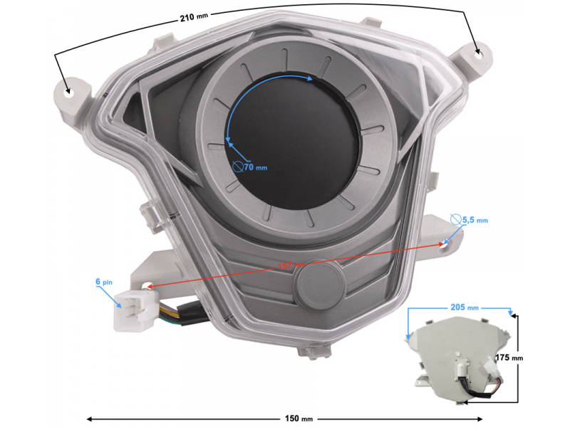 Speedometer E-MAX ONE