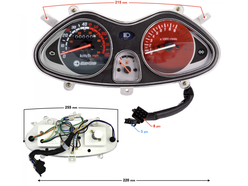 speedometer Falcon 50 (E5)