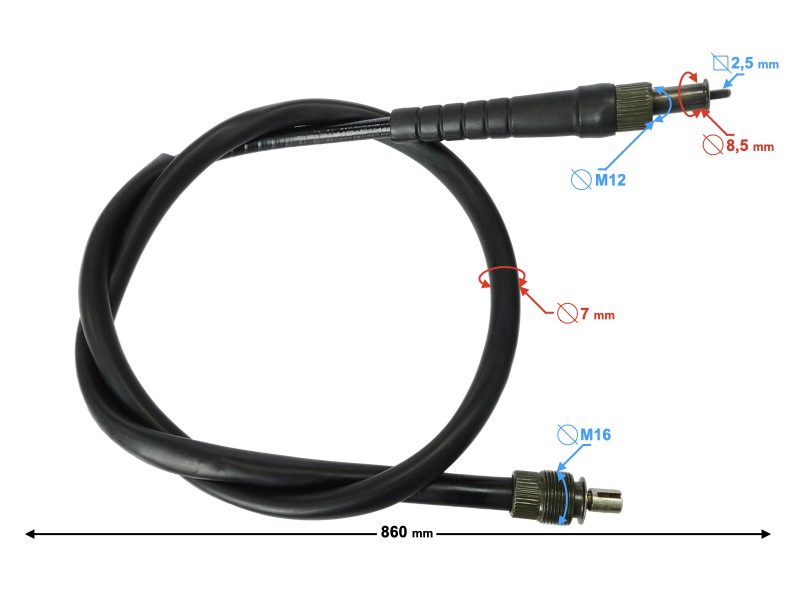 (WHOLESALE) Counter Cable For FR Moped