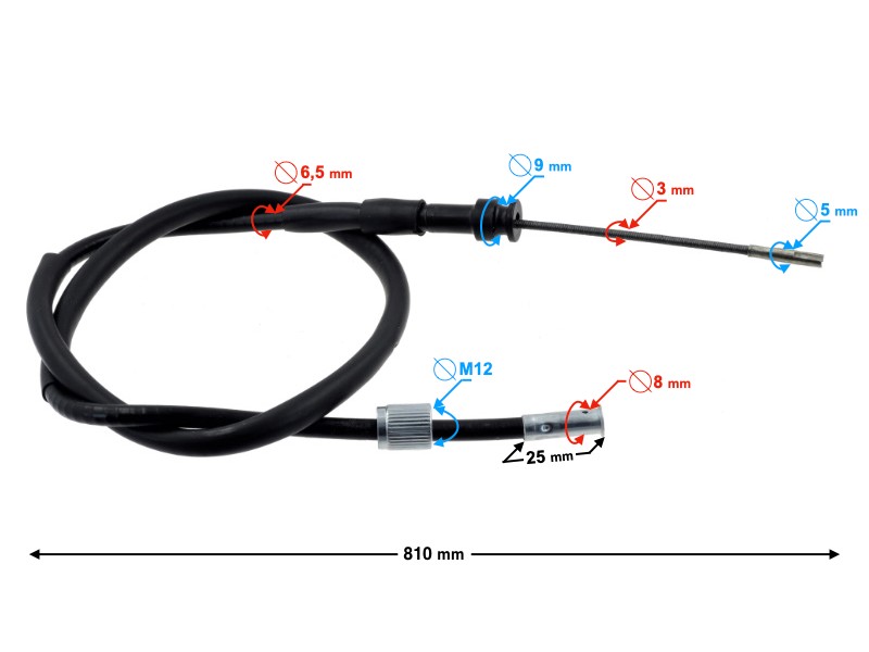 (WHOLESALE) Counter Cable for Ranger Classic Moped